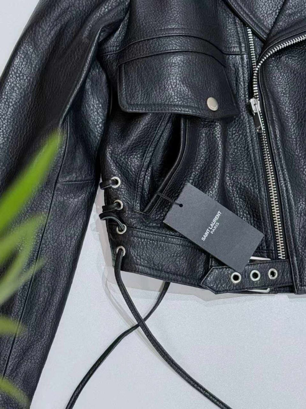Кожаная куртка Yves Saint Laurent, арт. 486089994