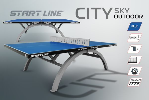 Новинка в каталоге антивандальных теннисных столов - City Sky. Воплощение прочности, стабильности и комфорта для игры на свежем воздухе. Новинка в каталоге антивандальных теннисных столов - City Sky. Воплощение прочности, стабильности и комфорта для игры на свежем воздухе.