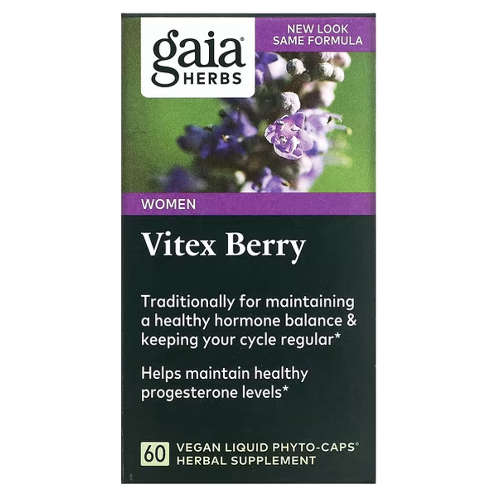 Gaiya herbs Vitex berry 60 veg liq phyt-caps.
