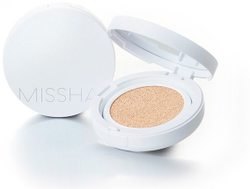 Тональный кушон с матовым финишем. Missha Тон 21 Velvet Finish Cushion SPF50+ PA+++№21 15 гр.