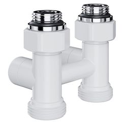 Узел нижнего подключения Royal Thermo Design прямой 1/2quot;х3/4quot; EK (белый)