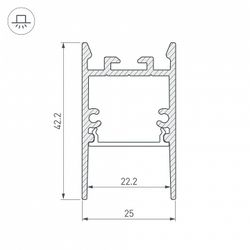 Профиль универсальный Arlight SL-COMFORT 031727