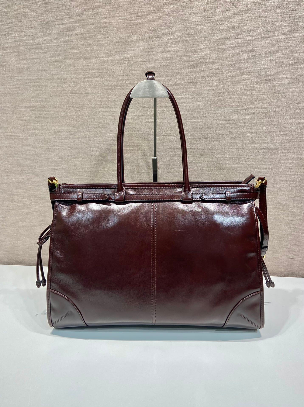 Prada Extra Large Leather Handbag 42 cm