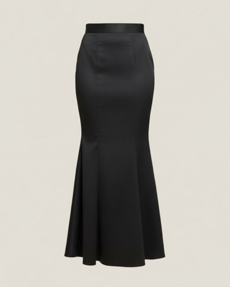 Юбка-годе в черном