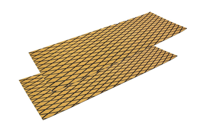 Покрытие палубное EVA, 1900х700х6мм, самоклеящееся, золотисто-желтое, тип "D", упаковка 2 листа, Marine Rocket