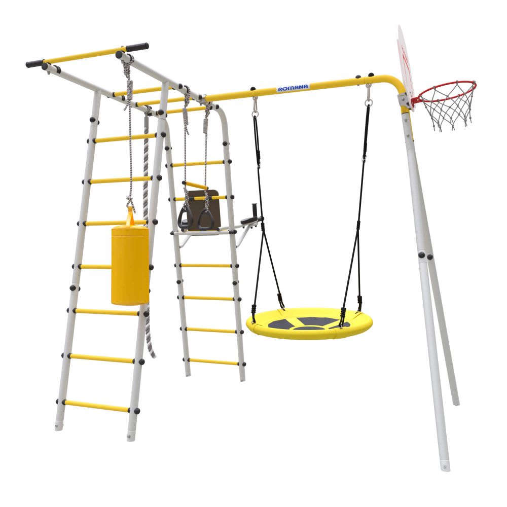 ROMANA Спорт (желтый/серый) (с качелями гнездо)