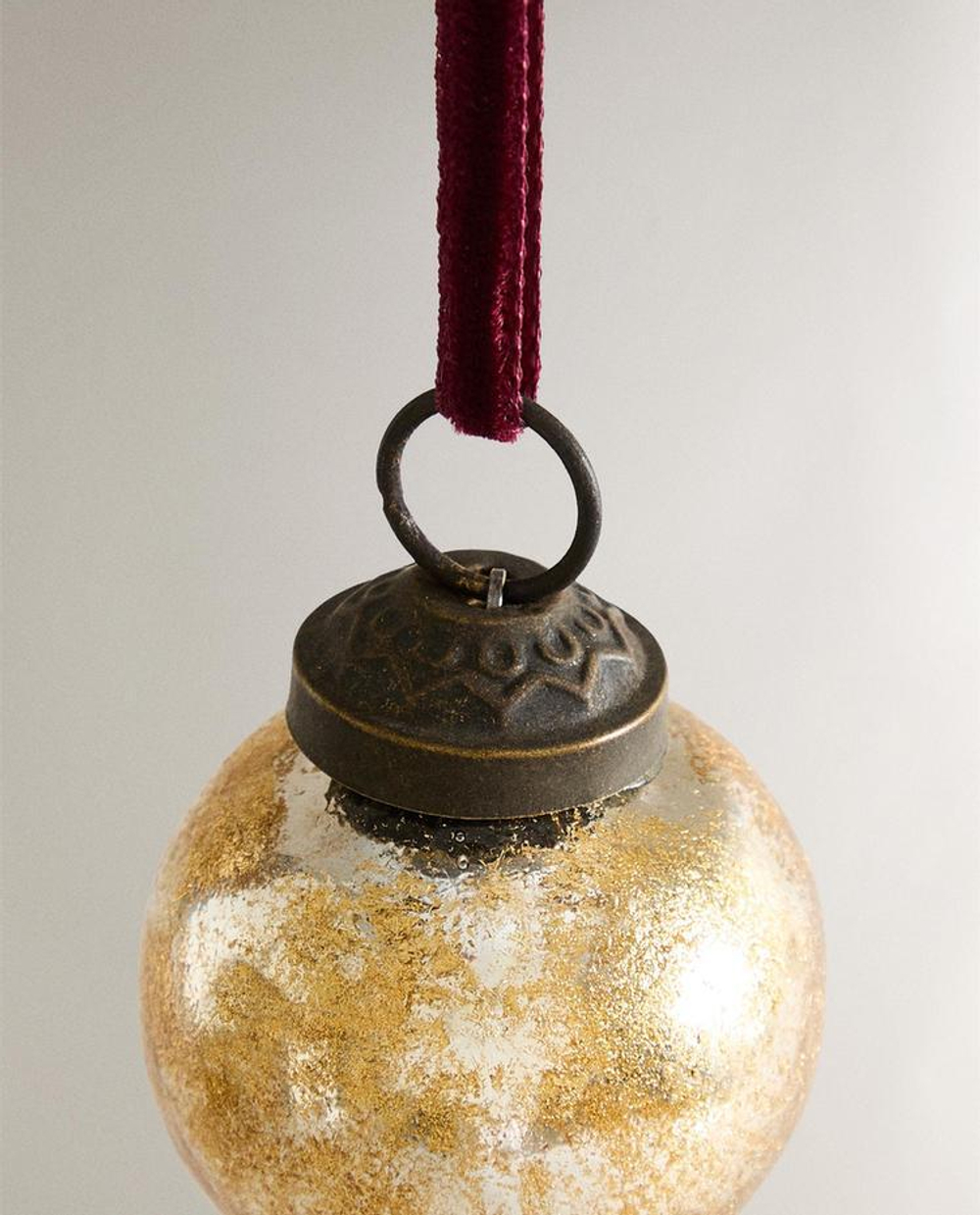 ZARA HOME НАБОР МИНИ-ЁЛОЧНЫХ УКРАШЕНИЙ (НАБОР ИЗ 3 ШТУК), ЗОЛОТОЙ