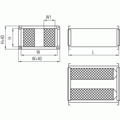 Шумоглушитель SRSr 400x200/1000
