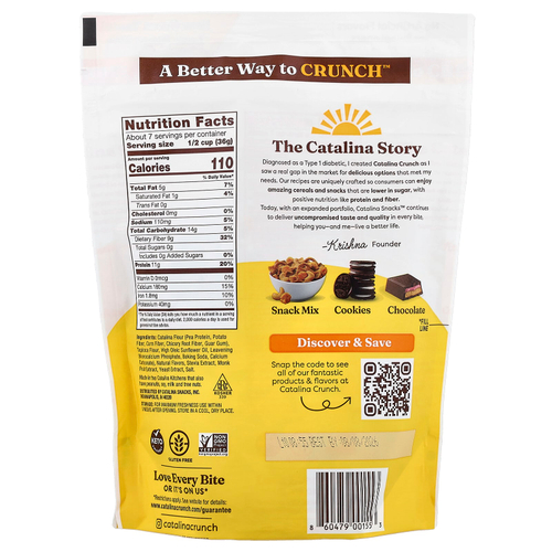 Catalina Crunch, Protein Cereal, протеиновые хлопья, со вкусом меда, 255 г (9 унций)