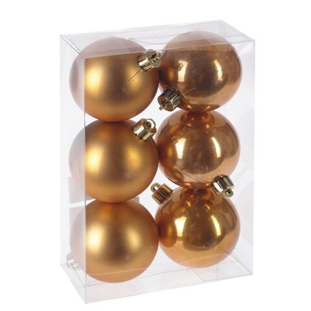 GAEM Украшение новогоднее Шар "Золотое руно", набор из 6-ти шт, D 6 см, L17,5 W6 H11,5 см