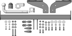 Фаркоп Motodor Exeed TXL 2021 - 2024 (оцинк. Шар) (90034) арт.99014-A