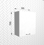 Лофт Штукатурка белая П 601