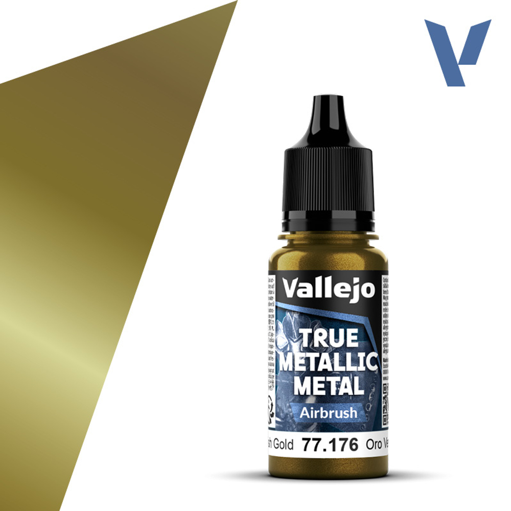 Vallejo True Metallic Metal - Greenish Gold (Airbrush)