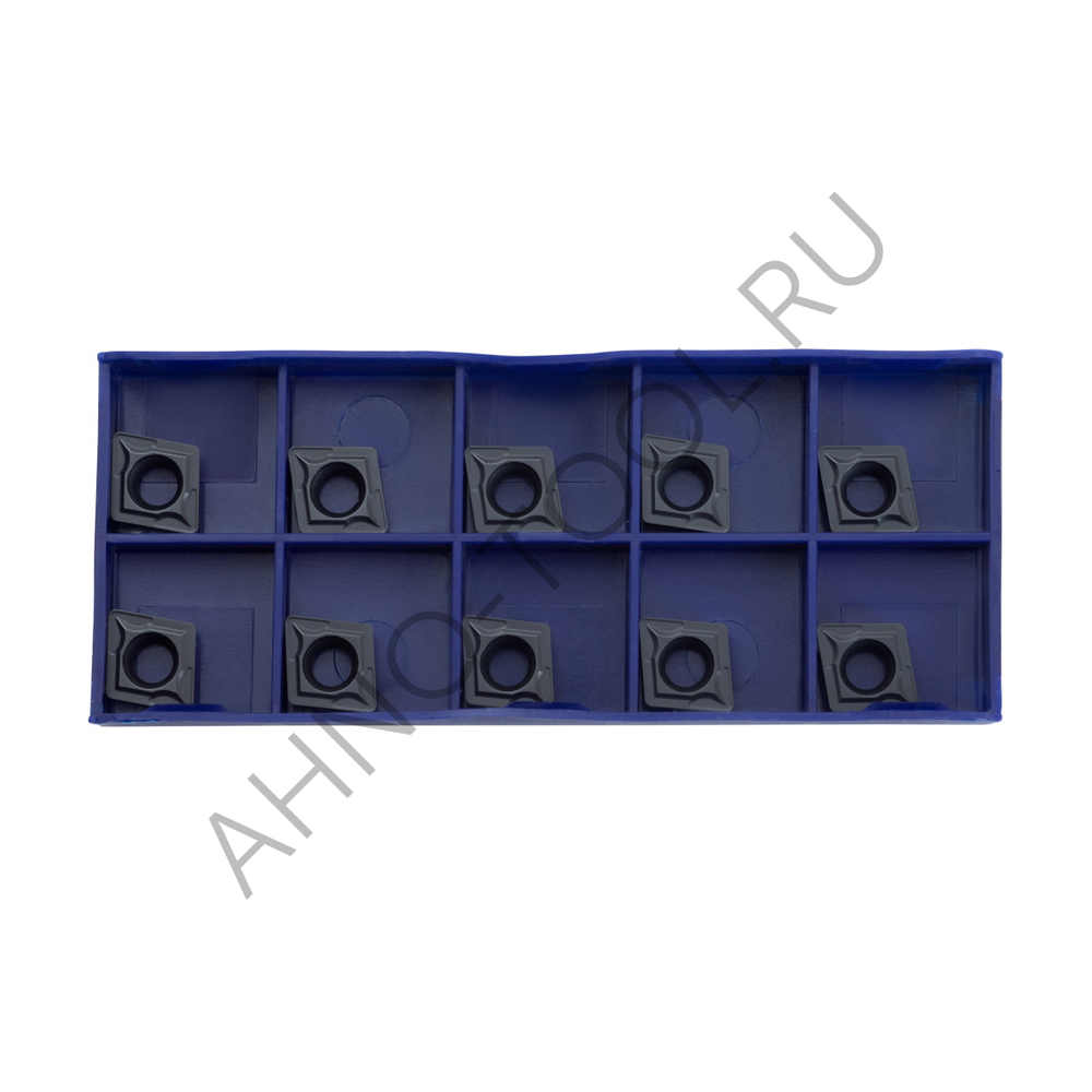 Пластина твердосплавная ISO CCMT09T304-UMA ACP20B AHNO по стали, получистовая