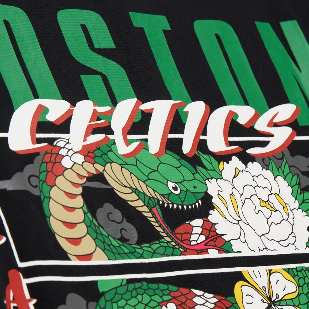 Баскетбольная футболка Mitchell&Ness NBA Asian Heritage Snake Boston Celtics T-shirt Black