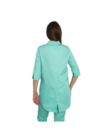 Рубашка медицинская женская White Wears WW150, на кнопках, черный, 50