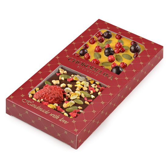 Шоколад двойной "Облепиха плюс клубника", 70 гр.