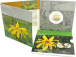 ЛЮКСЕМБУРГ, 2010, 5 ЕВРО [ARNICA MONTANA] [БИМЕТАЛЛ: СЕРЕБРО + NORDIC GOLD]