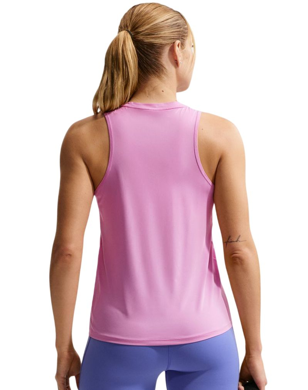 Женский топ теннисный Nike One Classic Dri-Fit Tank - light magenta/white