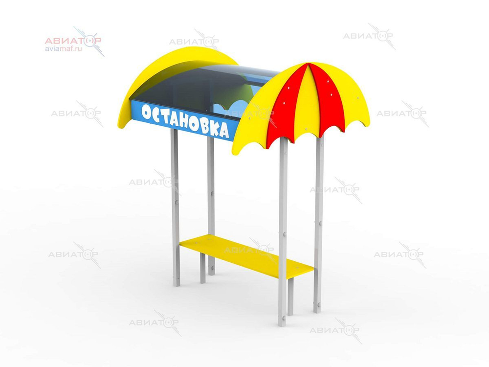 Лавочка с навесом «Остановка»