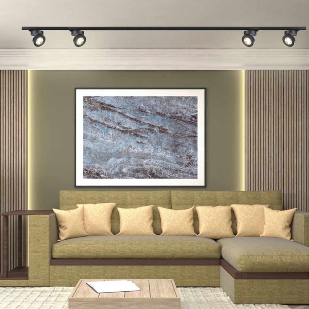 357987 PORT NT19 226 черный Светильник трековый однофазный трехжильный IP20 LED 3000К 12W 220V GRODA