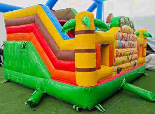 Коммерческий надувной батут «Сафари-экскурсия 2», с горкой 5*4*2,8 м