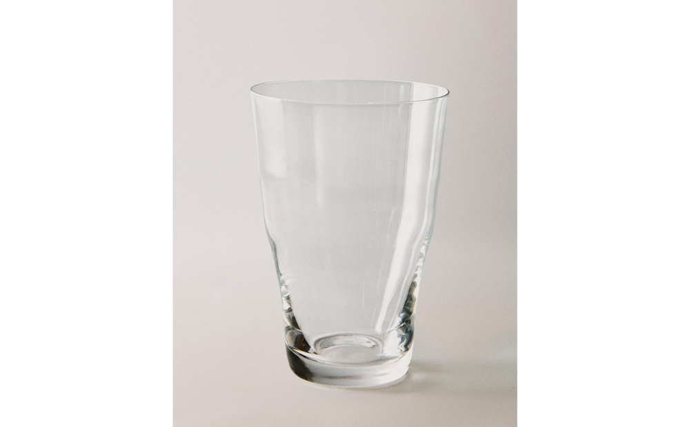 Zara Home стакан из стекла, цвет прозрачный, 12.9 см