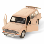 Модель ин. мет. "ВАЗ-2102" 12см. двери, багаж, бежевый, коробка 2102-12-BG (Технопарк)