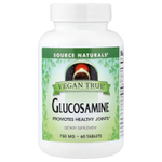 Source Naturals, Vegan True®, глюкозамин, 60 таблеток