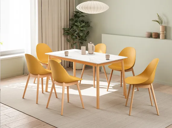 Стул Vid матча, с деревянными ножками