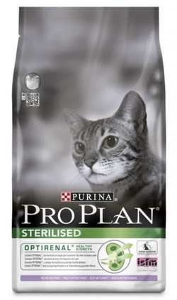 Сухой корм Pro Plan® для стерилизованных кошек и кастрированных котов, с высоким содержанием индейки