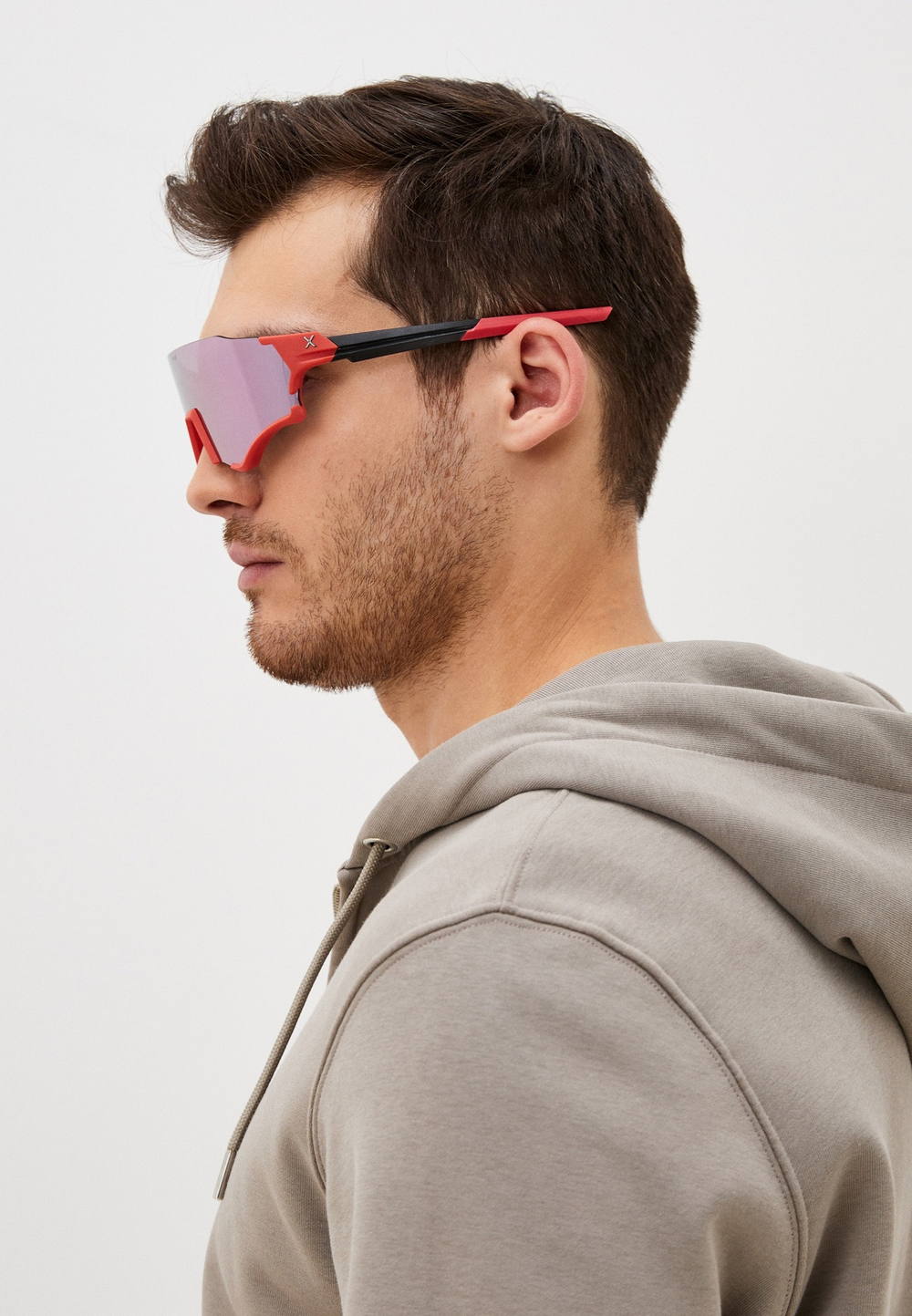 Спортивные очки HILX Revok / Matt Red Black / Light Purple Lens