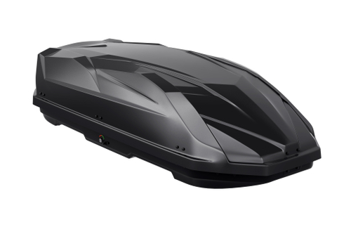 Автобокс на крышу автомобиля "Cybort Enzo Classic +" 530 л, двухсторонний (чёрный текстурный) / ТюнАвто