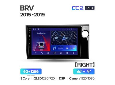 Магнитола Teyes CC2 Plus 6-128 Honda BR-V 2015 — 2019 9.0"