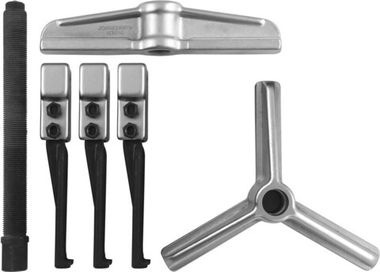 AE310142 Съемник универсальный, американского типа со скользящими 2-3 захватами в наборе, диапазон захватов внутр./наружн. 60-160/40-120, глубина захвата 150 мм