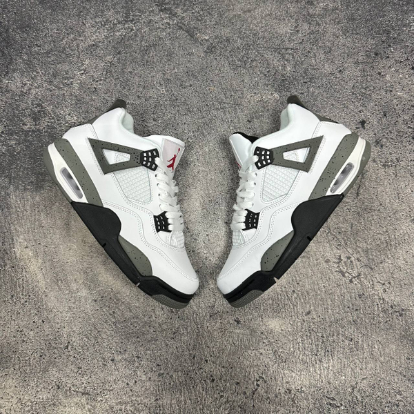 Кроссовки Nike Air Jordan 4 Retrow white cement