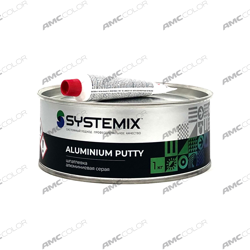 SYSTEMIX Шпатлевка Aluminium putty алюминивая 1,0кг