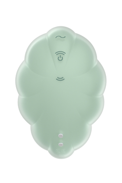 Вакуумный стимулятор клитора Satisfyer Cloud Dancer, силикон, мятный, 9 см