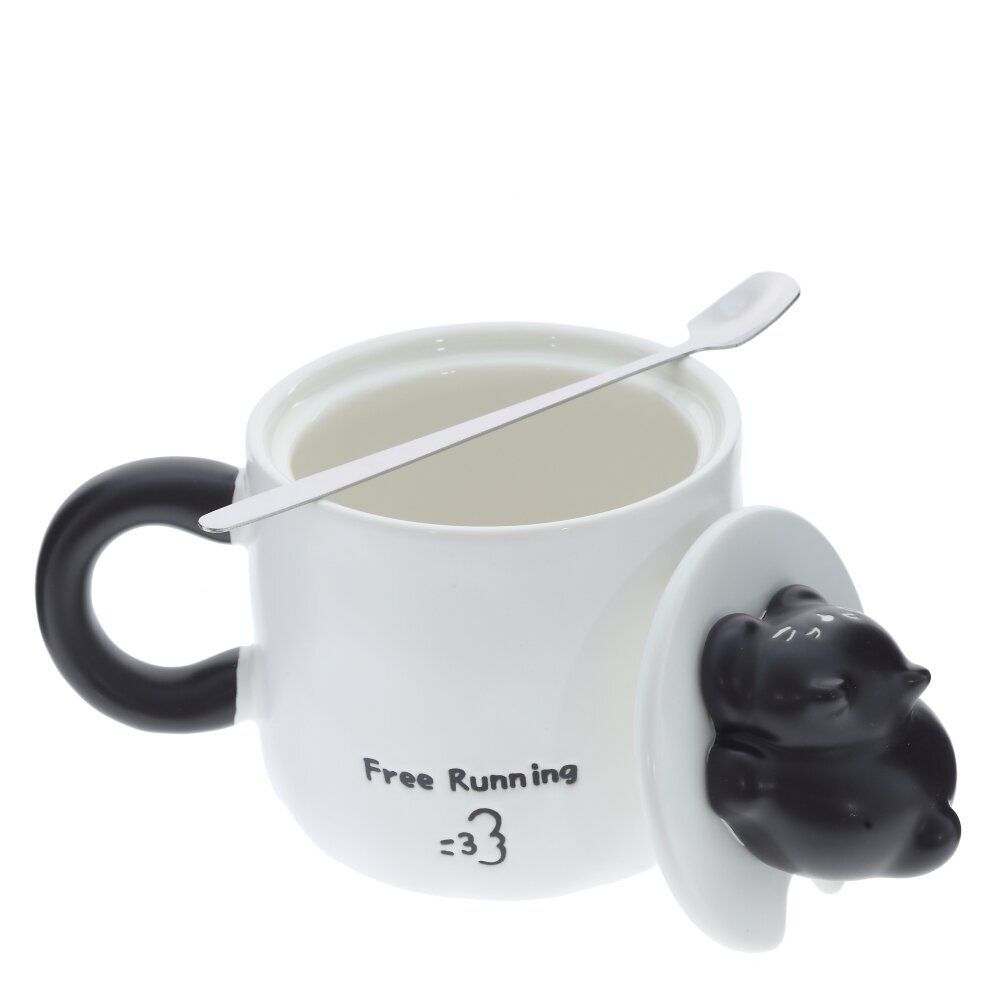 GAEM Кружка с крышкой, 360 мл, L14 W10 H12 см, 4в.