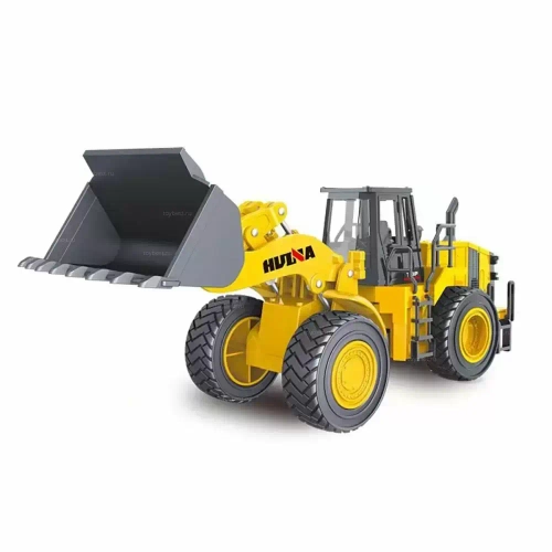 Металлический бульдозер-погрузчик  1:35