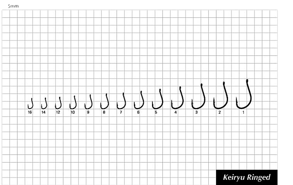 Крючок Sasame F-741 Keiryu Ringed 15шт №0.8