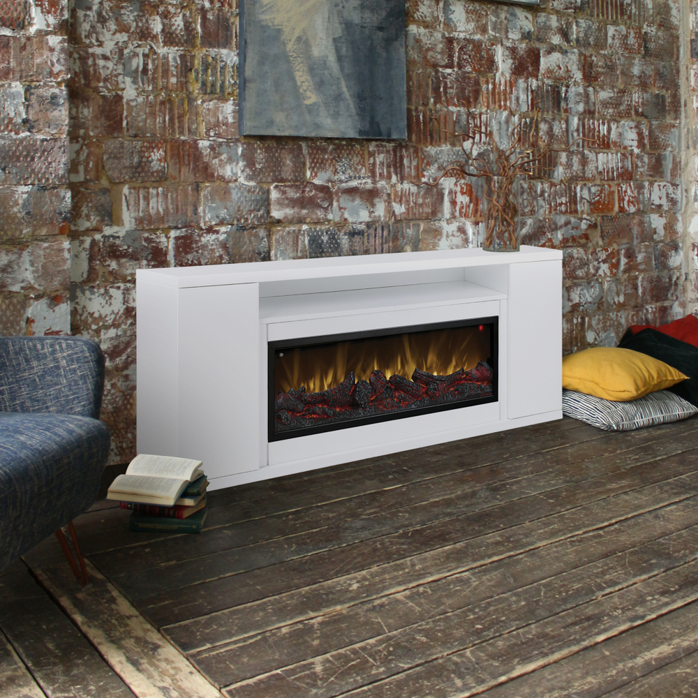 Каминокомплект Real Flame Bergen 42/BV WT с очагом Beverly 1000 (без обогрева)