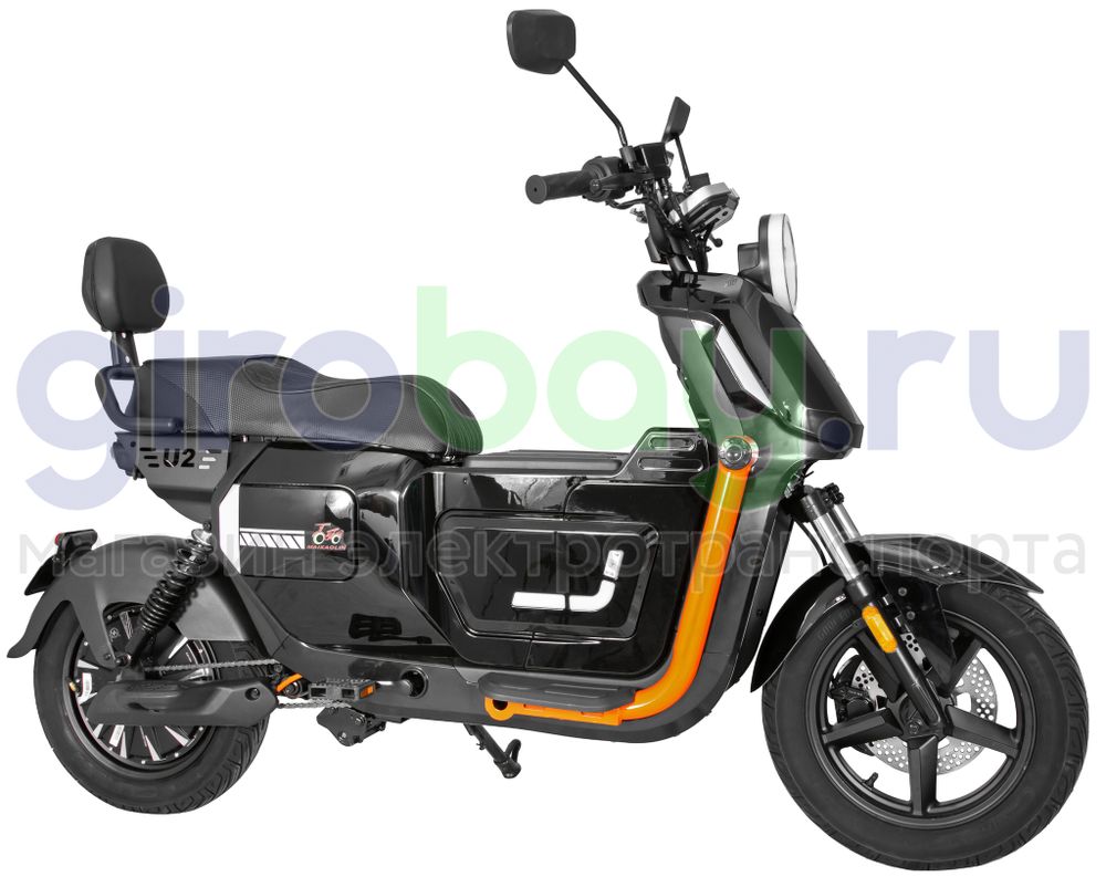 Электроскутер MAIKAOLIN U2 PRO 1500W (60V/40Ah) - Чёрный фото №6