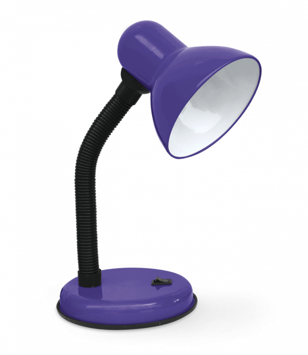 Светильник настольный под лампу на основании СНО 22Ф-E27 230В ФИОЛЕТОВЫЙ (с подвесом) IN HOME
