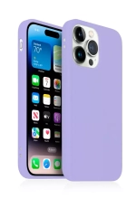 Накладка iPhone 14 Pro Max силикон сиреневый
