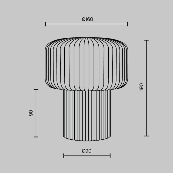 Настольный светильник Maytoni MOD404TL-01BG
