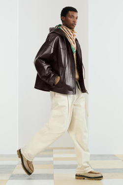 ZARA ШЕРСТЯНОЙ ШАРФ В ПОЛОСКУ, ЧЕРЕПИЧНЫЙ