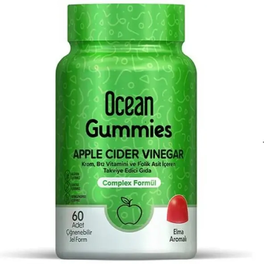 OCEAN ГАММИ ЯБЛОЧНЫЙ УКСУС ЖЕВАТЕЛЬНЫЙ МАРМЕЛАД