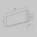 Настенный светодиодный светильник Maytoni Basic Texture MOD461WL-L8BGK
