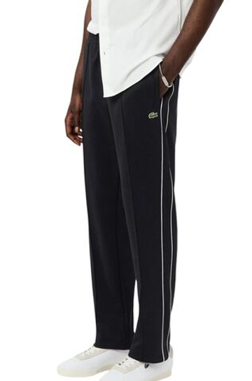 Мужские теннисные штаны Lacoste Trim Accent Pique - black